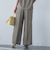 エアブリーズストレートワイドパンツ≪洗濯機で洗える≫