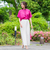 【WEB限定】ラミーギャザーブラウス≪洗濯機で洗える≫