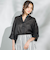 【WEB限定】ラミーシャツブラウス≪洗濯機で洗える≫