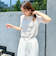 【WEB限定】シアースリーブサーマルカットソー ≪手洗い可能≫