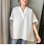 【WEB限定】ワンダーウェーブクロスシャツブラウス ≪手洗い可能≫