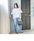 【WEB限定】キュプラ混ストライプバンドカラーブラウス ≪手洗いOK≫