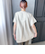 【WEB限定】レーヨンリネンポプリンVネックブラウス