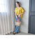 【WEB限定】レーヨンリネンポプリンVネックブラウス