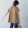 ペプラム風タックカットソー≪洗濯機で洗える≫