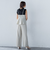 サテンコードワイドパンツ≪セットアップ対応/洗濯機で洗える≫