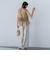 サテンコードワイドパンツ≪セットアップ対応/洗濯機で洗える≫