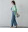【JAPAN BLUE JEANS】デニムワイドパンツ≪洗濯機で洗える≫