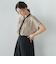 【WEB限定】プリントアムンゼンブラウス≪洗濯機で洗える/透けにくい≫