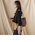 袖ボタンクルーネックニット ≪手洗い可能≫