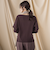 袖ボタンクルーネックニット ≪手洗い可能≫