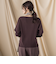 袖ボタンクルーネックニット ≪手洗い可能≫