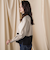 袖ボタンクルーネックニット ≪手洗い可能≫