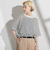 【WEB限定】シアーボーダーニットプルオーバー≪手洗い可能≫