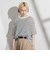 【WEB限定】シアーボーダーニットプルオーバー≪手洗い可能≫