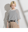 【WEB限定】シアーボーダーニットプルオーバー≪手洗い可能≫