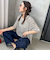 【WEB限定】シアーボーダーニットプルオーバー≪手洗い可能≫
