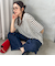 【WEB限定】シアーボーダーニットプルオーバー≪手洗い可能≫