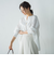 キーネックエアリータックブラウス ≪接触冷感/洗濯機で洗える≫