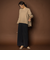 キーネックエアリータックブラウス ≪接触冷感/洗濯機で洗える≫