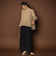 キーネックエアリータックブラウス ≪接触冷感/洗濯機で洗える≫