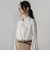 【WEB限定】バックサテン小紋プリントブラウス