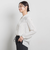 【WEB限定】バックサテン小紋プリントブラウス