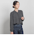 【WEB限定】バックサテン小紋プリントブラウス