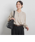 【WEB限定】バックサテン小紋プリントブラウス