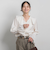 ラッフルレーヨンブラウス
