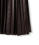 レザーライクサテンプリーツスカート≪洗える≫