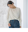 【WEB限定】ベーシックウールクルーネックニット≪洗える≫