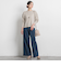 【WEB限定】ベーシックウールクルーネックニット≪洗える≫