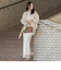 両面起毛ワイドパンツ≪洗える/セットアップ対応≫