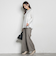 両面起毛ワイドパンツ≪洗える/セットアップ対応≫