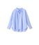 コットンフリルカラーブラウス