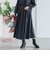 ウールブレンドストレッチフレアスカート≪セットアップ対応/手洗い可能≫
