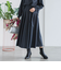 ウールブレンドストレッチフレアスカート≪セットアップ対応/手洗い可能≫