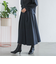 ウールブレンドストレッチフレアスカート≪セットアップ対応/手洗い可能≫