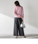 ソフィーツイルストレッチワイドパンツ ≪洗える≫