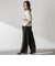両面起毛ドロストワイドパンツ