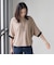 【skinea】≪着る化粧品≫ドルマンスリーブ五分袖ニット