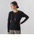 【Skinea】≪着るスキンケア≫リブクルーネックニット