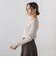 【Skinea】≪着るスキンケア≫リブクルーネックニット
