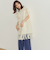 かぎ針透かし編みフリンジベスト≪手洗い可能≫