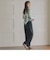 両面起毛ワイドパンツ≪洗濯機で洗える≫
