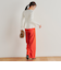 両面起毛ワイドパンツ≪洗濯機で洗える≫