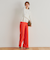 両面起毛ワイドパンツ≪洗濯機で洗える≫