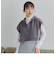 ハーフジップベストレイヤードワンピース≪手洗い可能≫