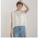 クレープジョーゼットロゴTシャツ≪洗濯機で洗える≫